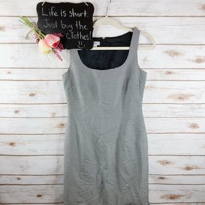 Kay Unger Dress Size 4 Checkered Ruffle Hem Sheath